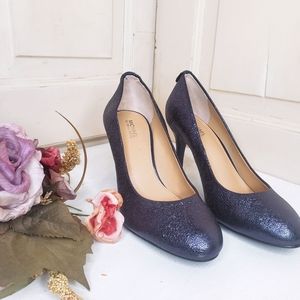 Michael Kors Flex Metallic Navy Blue Pumps heels